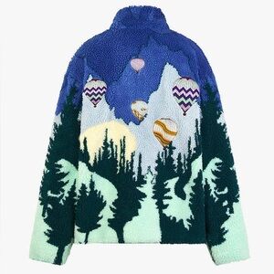 House of Sunny Mountains Should Be Climbed Teddy Fleece Jacket